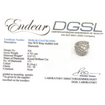 Diamond Ring in White Gold